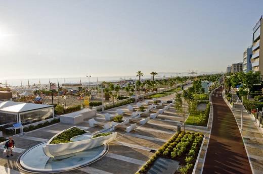 Town area of Rimini and Riccione